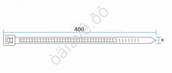 Хомут пластиковый 7.6х400 REXANT бел (в уп.100шт) /1/5/25