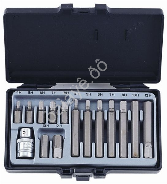 F4155 Набор шестигранных вставок 1/2"  15пред  /1/20