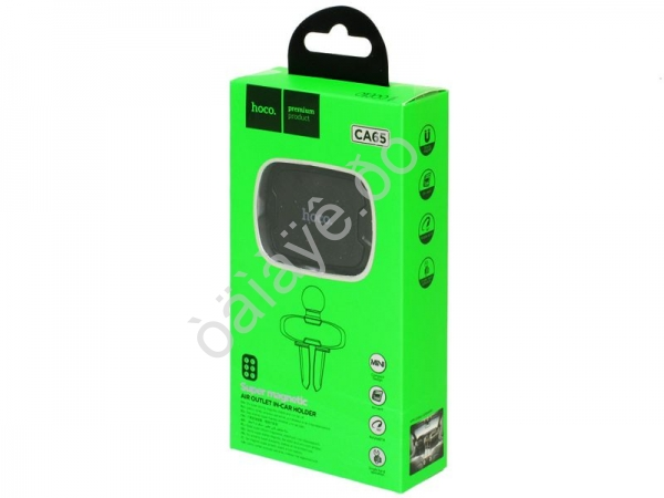 Держатель телефона на дефлектор, магнитный, черный HOCO СА65 Держатель телефона на дефлектор, магнитный, черный HOCO СА65