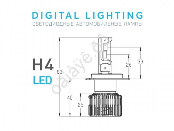 Светодиодные лампы MTF Light серии DIGITAL LIGHTING Н4/Н19, 12V, 55W, 4500lm, 3000-7000K, управление Светодиодные лампы MTF Light серии DIGITAL LIGHTING Н4/Н19, 12V, 55W, 4500lm, 3000-7000K, управление