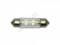 Светодиод 12V T11x36/38 S8,5 4SMD (3,5x2,8) BLUE "Маяк" /10