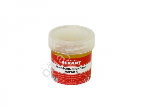 Канифоль сосновая марки А 20г, флюс нейтральный REXANT Канифоль сосновая марки А 20г, флюс нейтральный REXANT