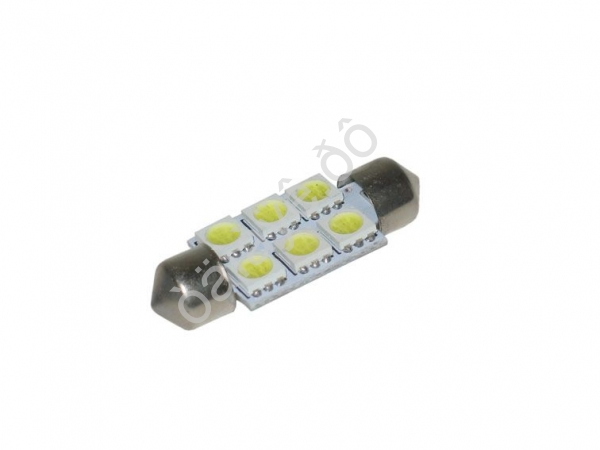 Светодиод Т11 - 6SMD 5050 белый 36мм (блистер, 2шт) 1/1000_ Светодиод Т11 - 6SMD 5050 белый 36мм (блистер, 2шт) 1/1000_