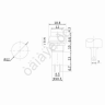 Кнопка 250v 1A(2c) ON-(OFF) без фиксации красная 1/10