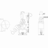 Тумблер 12V 20А (3c) ON-OFF однополюсный с синей LED подсветкой (ASW-07D) REXANT