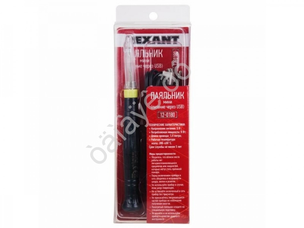 Паяльник мини 5В/8Вт, питание через USB REXANT
