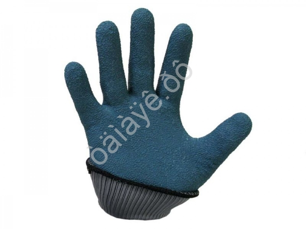 Перчатки прорезиненные с текстурой (серо-зеленые) /12 Перчатки прорезиненные с текстурой (серо-зеленые) /12