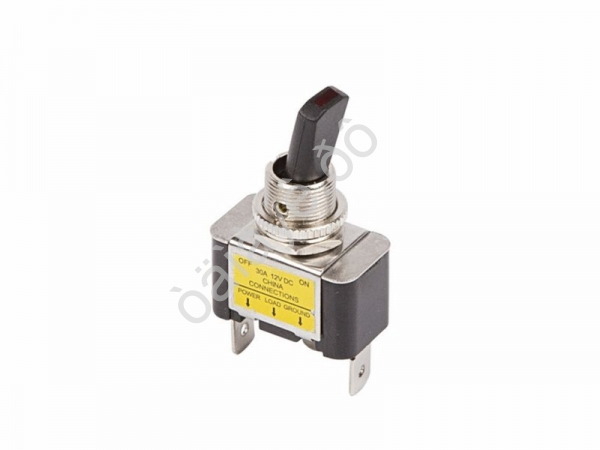 Тумблер 12V 30А (3c) ON-OFF однополюсный с зеленой LED подсветкой (ASW-07D-2) REXANT