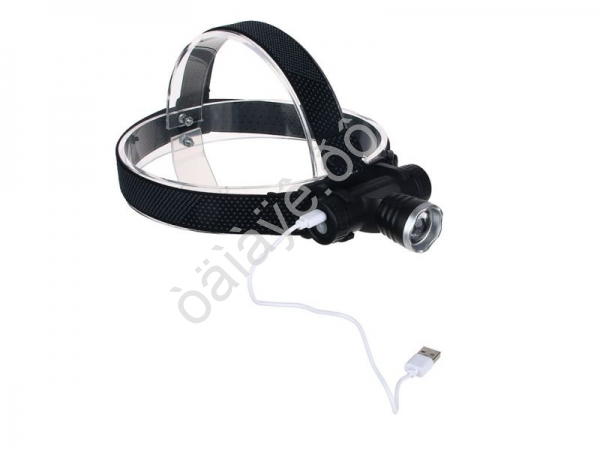 Фонарь на голову Ермак CREE XPE LED, 4 режима, 1200мАч, 8,3х3,8х7,3см, USB кабель, пластик Фонарь на голову Ермак CREE XPE LED, 4 режима, 1200мАч, 8,3х3,8х7,3см, USB кабель, пластик