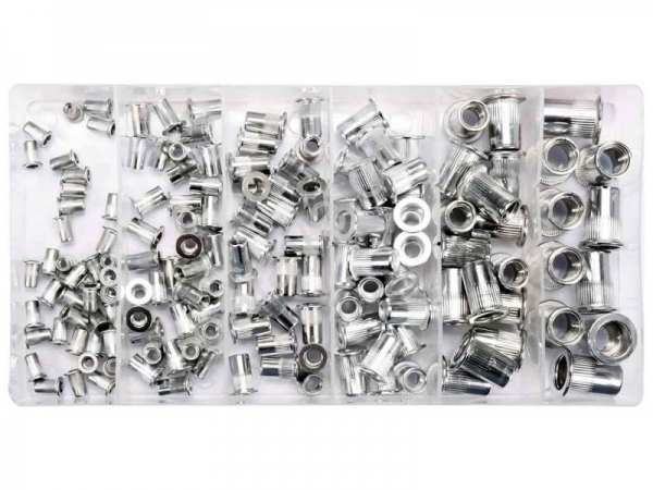 Заклепки резьбовые алюминиевые М3-М10 150шт. YATO