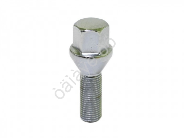 Болт М12*1,25*28, конус, ключ 17, хром /20
