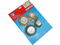 Набор щёток метал.со шпильк.5пр.(50.75мм-плоские) /1/40