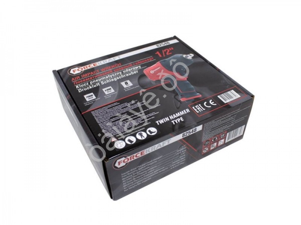 Пневмогайковерт ударный "Twin Hammer" с реверсом и регулировкой усилия в облегченном корпусе 1/2" (1 FORCEKRAFT Пневмогайковерт ударный "Twin Hammer" с реверсом и регулировкой усилия в облегченном корпусе 1/2" (1 FORCEKRAFT