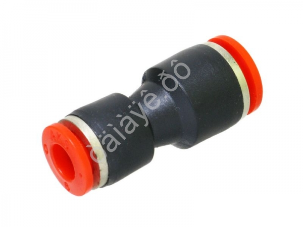 Фитинг цанговый соединительный пластик PU 6 х 8 mm Фитинг цанговый соединительный пластик PU 6 х 8 mm