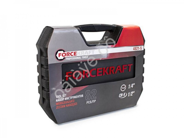 Набор инструментов 82пр. 1/2",1/4" (6гр.)(4-32мм) Profi FORCEKRAFT Набор инструментов 82пр. 1/2",1/4" (6гр.)(4-32мм) Profi FORCEKRAFT