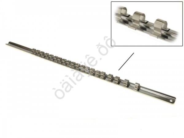 F819320 Планка под 20 головок 3/8" L=560мм /1/10 F819320 Планка под 20 головок 3/8" L=560мм /1/10