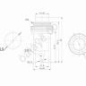 Кнопка 220v 2A (2c) (ON)-OFF Ø10,2 металл черная Mini/10