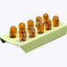 Лампа Osram W12-5W W2,1x9.5d  янтарная 2827 /10/50