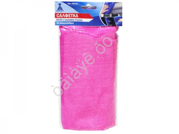 Салфетка Микрофибра 25*25 (1уп.-6шт) МАЯКАВТО™1/40_ Салфетка Микрофибра 25*25 (1уп.-6шт) МАЯКАВТО™1/40_