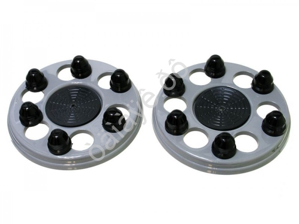 Комплект для ам Газель, серый (2колпака+12 колпачков+ 2 эмблемы) МК-КЛ-ГК-19 /1