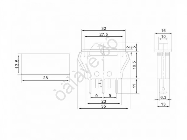 Выключатель клавишный 250V 15А (3с) ON-OFF зеленый с подсветкой (RWB-413, SC-788) REXANT Выключатель клавишный 250V 15А (3с) ON-OFF зеленый с подсветкой (RWB-413, SC-788) REXANT