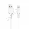 Дата-кабель универ. Lightning 3м, 2.4А HOCO белый X20