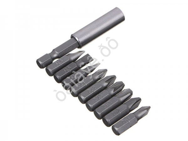 Набор бит с удлинитель-адаптер с магн. держателем ЕРМАК Набор бит с удлинитель-адаптер с магн. держателем ЕРМАК