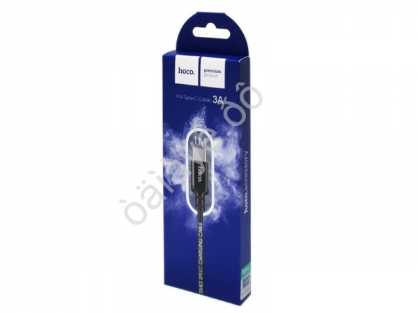 Дата-кабель USB-Type-C 1м, 2А, нейлоновая оплетка, черный HOCO X14 (33шт в уп) Hoco Дата-кабель USB-Type-C 1м, 2А, нейлоновая оплетка, черный HOCO X14 (33шт в уп) Hoco
