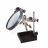 Держатель "Третья рука" с лупой х3, Ø90мм, REXANT
