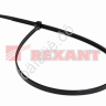 Хомут пластиковый 4.8х300 REXANT рулев. рейка 1уп./100шт черный /1/10/100