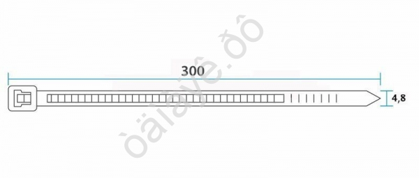 Хомут пластиковый 4.8х300 REXANT рулев. рейка 1уп./100шт черный /1/10/100