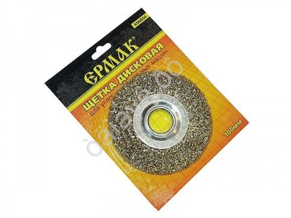 Щётка металл. для УШМ 100мм/22мм плоская ЕРМАК /1/25/100