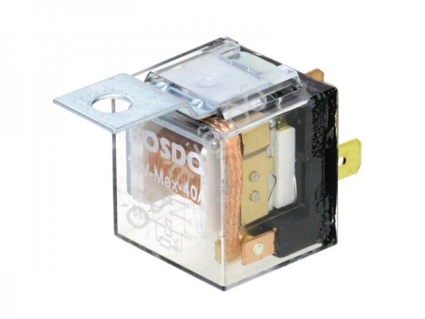 Реле 5 контактное 12v 40А (прозрачное) /10 Реле 5 контактное 12v 40А (прозрачное) /10