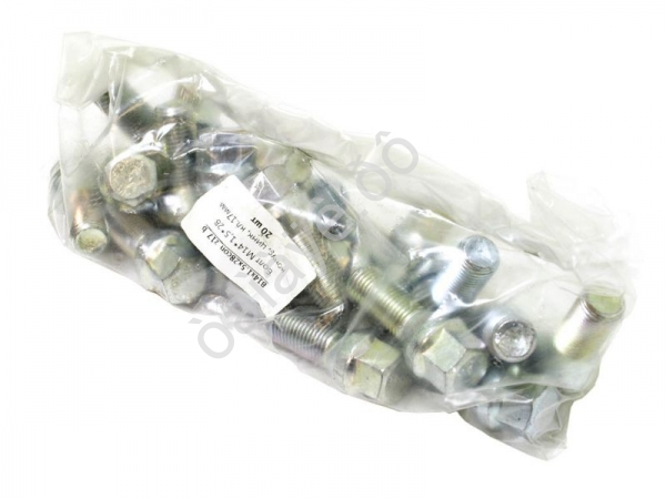 Болт М14*1,50*28, конус, ключ 17, цинк /1/20_ Болт М14*1,50*28, конус, ключ 17, цинк /1/20_