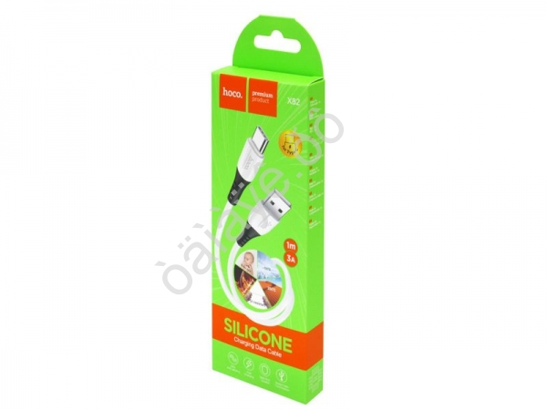 Дата-кабель USB-Type-C 1м, 3А, белый HOCO X82 (31шт в уп) Hoco