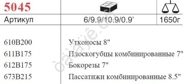 F5045 Набор инструмента 4 предм. /1/6 F5045 Набор инструмента 4 предм. /1/6