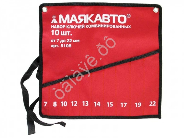 Сумка для ключей комбинированных на 10 предметов (7-22мм) МАЯКАВТО™