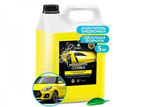 Средство для удаления следов насекомых "Mosquitos Cleaner" (канистра 5 кг) GRASS 1/4 Средство для удаления следов насекомых "Mosquitos Cleaner" (канистра 5 кг) GRASS 1/4