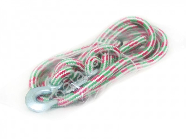 Трос (шнур плетёный)  "Барнаул" 16т, 5м с крюками /1/10