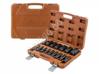 Головки ударные, набор 16пр., 1/2" (10, 12-17, 19, 21, 22, 24, 27, 30, 32мм (6гр.), 36мм (12гр.) (FT-4177-5MPB)