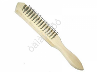 Щётка металл. с дерев.ручкой 4-х рядная ЕРМАК