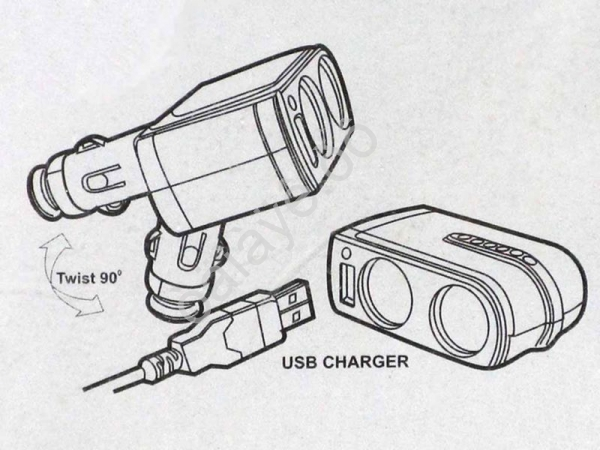 Разветвитель гнезда прикуриват. KST-0142