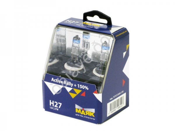Лампа МАЯК Active H27 12V 27W PGJ13 Rally +150% (Silver) /1/6/60 Лампа МАЯК Active H27 12V 27W PGJ13 Rally +150% (Silver) /1/6/60