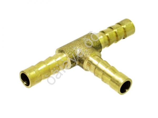 Фитинг тройник Т-обр 6х6х6 мм елочка /елочка, латунь Фитинг тройник Т-обр 6х6х6 мм елочка /елочка, латунь