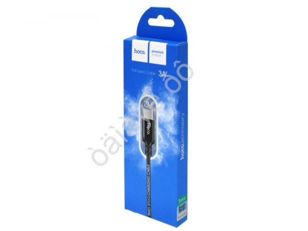 Дата-кабель USB-Type-C 2м, 2А, нейлоновая оплетка, черный HOCO X14 (33шт в уп) Hoco Дата-кабель USB-Type-C 2м, 2А, нейлоновая оплетка, черный HOCO X14 (33шт в уп) Hoco