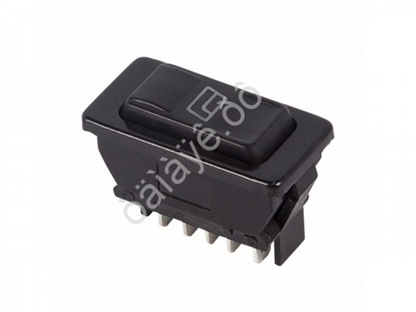 Переключатель (стеклоподъемника) клавишный 12V 20А (5с) (ON)-OFF-(ON) черный с подсветкой (ASW-02D) REXANT Переключатель (стеклоподъемника) клавишный 12V 20А (5с) (ON)-OFF-(ON) черный с подсветкой (ASW-02D) REXANT
