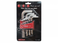 F5109S Набор Г-обр. 6-ти гр. ключей (1/16"до1/2") /1/6