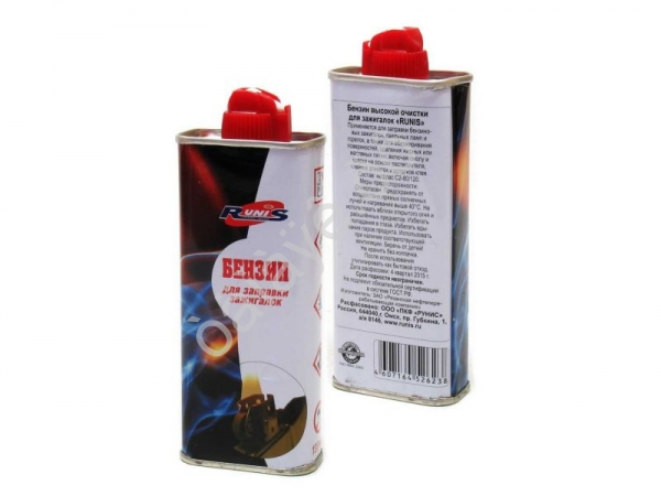 Бензин для зажигалок высокой очистки "RUNIS" 133мл /1/24