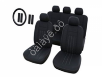 Чехлы на сиденья 14пр., черные+3 серых нити М5, Lines series /1/10_