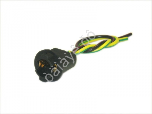 Патрон под 1-контактную безцокольную лампу  W5W (W2,1x9,5d), с проводом /10